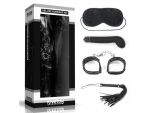 БДСМ-набор Deluxe Bondage Kit: маска, вибратор, наручники, плётка #294097