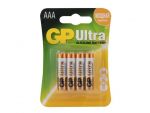Батарейки алкалиновые GP Ultra Alkaline 24А AАA/LR03 - 4 шт. #297804