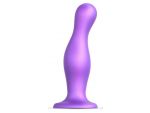 Фиолетовая насадка Strap-On-Me Dildo Plug Curvy size L #298042