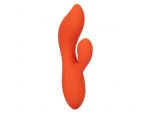 Оранжевый вибратор-кролик Liquid Silicone Dual Teaser #299774