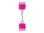 Розовые наручникиTranslucent Handcuffs with Velcro #32405