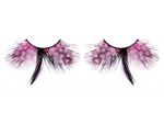Розово-черные ресницы-перья #34795