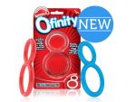 Красное двухпетельное кольцо Ofinity #35391