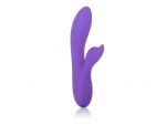 Фиолетовый вибромассажер с лепестком для стимуляции клитора Silhouette S19 #36995