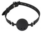 Силиконовый кляп-шар Bad Kitty чёрного цвета #38091