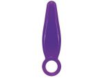 Фиолетовая анальная пробка JAMMY JELLY ANAL FINGER PLUG - 7,2 см. #39559