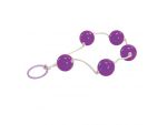 Фиолетовая анальная цепочка JAMMY JELLY ANAL LOVE BALLS VIOLET - 40 см. #39581