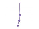 Фиолетовая анальная цепочка JAMMY JELLY ANAL 3 BEADS VIOLET - 15 см. #39587