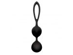 Чёрные вагинальные шарики из силикона BLACKBERRIES PUSSY SILICONE  #39611
