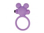 Фиолетовое эрекционное виброкольцо TEDDY COCKRING SILICONE #39761