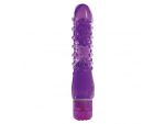 Фиолетовый вибратор-фаллос с пупырышками VIBRATOR JAMMY JELLY LUXURY - 15,9 см. #39787