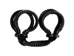 Чёрные оковы для рук Japanese Silk Love Rope Wrist Cuffs #39960