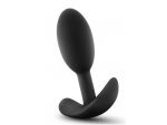 Черный анальный стимулятор Vibra Slim Plug Small - 8,8 см. #311745