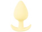 Жёлтая анальная втулка Mini Butt Plug - 6 см. #313656