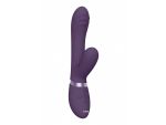 Фиолетовый вибромассажер-кролик Tani - 21,5 см. #321430