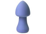 Голубой перезаряжаемый клиторальный стимулятор-грибочек Parasol Mushroom #330303