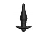Черная перезаряжаемая анальная пробка №08 Cone-shaped butt plug - 13,5 см. #332082