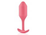 Розовая пробка для ношения B-vibe Snug Plug 2 - 11,4 см. #332877