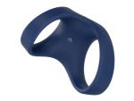 Синее эрекционное виброкольцо Rechargeable Max Dual Ring #340006
