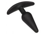 Черная конусовидная анальная пробка для ношения Boundless Slim Plug - 7,5 см.