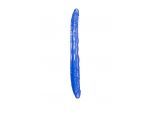 Синий двусторонний фаллоимитатор - 28,5 см. #346122