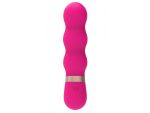 Розовый фигурный мини-вибратор Ripple Vibe - 11,9 см. #349229