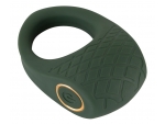 Зеленое эрекционное виброкольцо Luxurious Vibro Cock Ring #350465