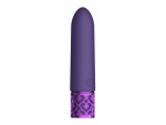 Фиолетовая перезаряжаемая вибропуля Imperial - 10 см. #356574