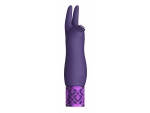 Фиолетовая перезаряжаемая вибпоруля Elegance - 11,8 см. #356580