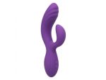 Фиолетовый вибромассажер-кролик Stella Liquid Silicone “C” Curve - 19 см. #367123