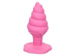 Розовая анальная пробка в виде мороженого Yum Bum Ice Cream Cone Butt Plug - 9,5 см. #367124