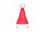 Красный вибростимулятор в форме колпака Magical Santa Hat #368452