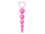 Розовая анальная цепочка-елочка «Оки-Чпоки» - 18,5 см. #368499