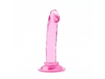 Розовый анальный фаллоимитатор на присоске - 12 см. #368509