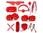 Красный БДСМ-набор «Оки-Чпоки» из 11 предметов