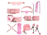 Розовый БДСМ-набор «Оки-Чпоки» из 11 предметов #368536