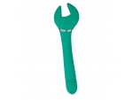 Зеленый двусторонний вибратор Key Control Massager Wand в форме гаечного ключа #369467