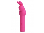 Ярко-розовый вибростимулятор в форме кролика Gerardo #370589