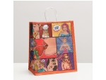 Подарочный крафтовый пакет Pop Art» - 32х19,5х37 см. #371184