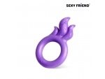 Фиолетовое эрекционное кольцо с язычками пламени #372228