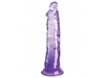 Фиолетовый фаллоимитатор на присоске 8’’ Cock - 21,8 см. #373373
