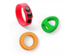 Набор из 3 разноцветных эрекционных колец Kit Neon Ring #373771
