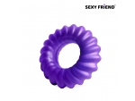 Фиолетовое фигурное эрекционное кольцо