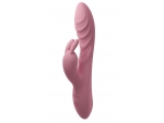 Розовый перезаряжаемый вибратор-кролик Thai - 20,6 см. #376094