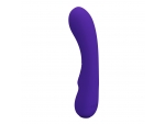 Фиолетовый изогнутый вибратор Matt - 19 см. #383023