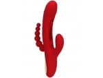 Только что продано Красный ударный вибратор Anal G-Hit с анальной цепочкой - 24 см. от компании Eroticon за 9131.00 рублей