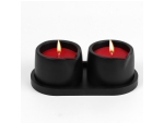 Набор из 2 низкотемпературных свечей для БДСМ «Оки-Чпоки» с ароматом земляники #384433