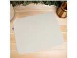 Белый войлочный коврик для бани "Классический" (47х38 см) #385195