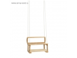 Малое деревянное подвесное кресло-качели #387264