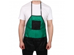 Зелено-черный фартук с шестью карманами «Флористо» #387576